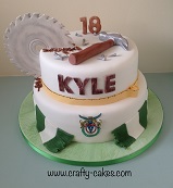 Carpenter & football cake